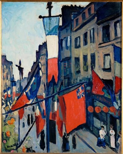 Impression d'art Albert Marquet Le 14 Juillet au Havre grande affiche toile deco moderne 60x90
