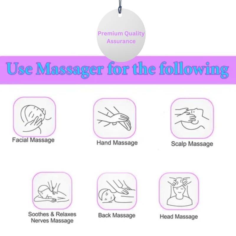 Image of Drumstone 𝟭𝟓-𝐘𝐞𝐚𝐫 𝐖𝐚𝐫𝐫𝐚𝐧𝐭𝐲 - Handheld Dual-Speed Full-Body Massager | Floating Action Design for Scalp, Face, and Muscle Pain Relief | AC /DC Powered Vibration Massager