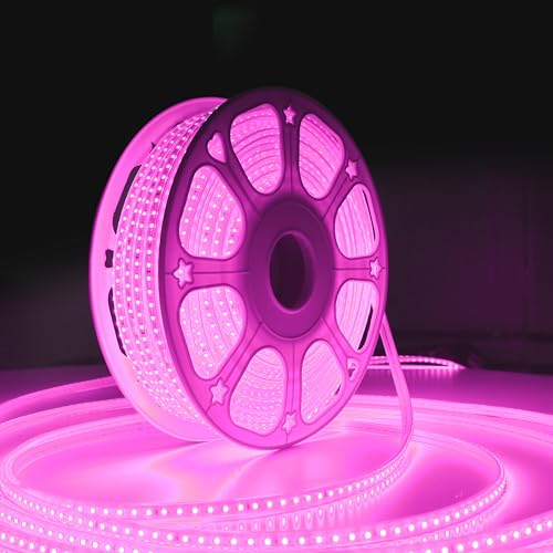 Image of Forus LED Rope Light 45 Meter 6 Month Warranty, Outdoor Waterproof Decorative Cove Lights for Ceiling, Balcony, Home Decor, Interior Decoration, Flexible Profile Light for Diwali, Christmas -Pink