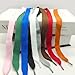UamGlsob 2 Pairs 3/4''(2cm) Fat Flat Shoe Laces, 39''-63'' Length Flat Thick Wide Shoelaces, Jumbo Shoe Strings Replacement Laces for Skate Shoes (White, 45''/115cm)