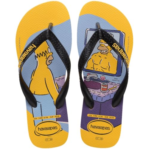 Qual a Melhor Havaianas Masculina de 2025? Melhores Ranking 10 Chinelo Masculino Havaianas Simpsons (Amarelo, BR, Adulto, Faixa Numérico, M, 41, 42)