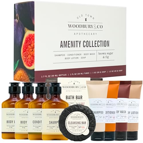 WOODBURY & CO Airbnb Travel+Essentials Shampoo & Conditioner Sets Review: A Bulk Mini Kit Analysis