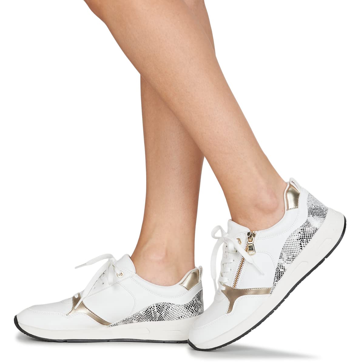 Geox D BULMYA, Scarpe da ginnastica Donna, Sabbia Bianca, 37 EU