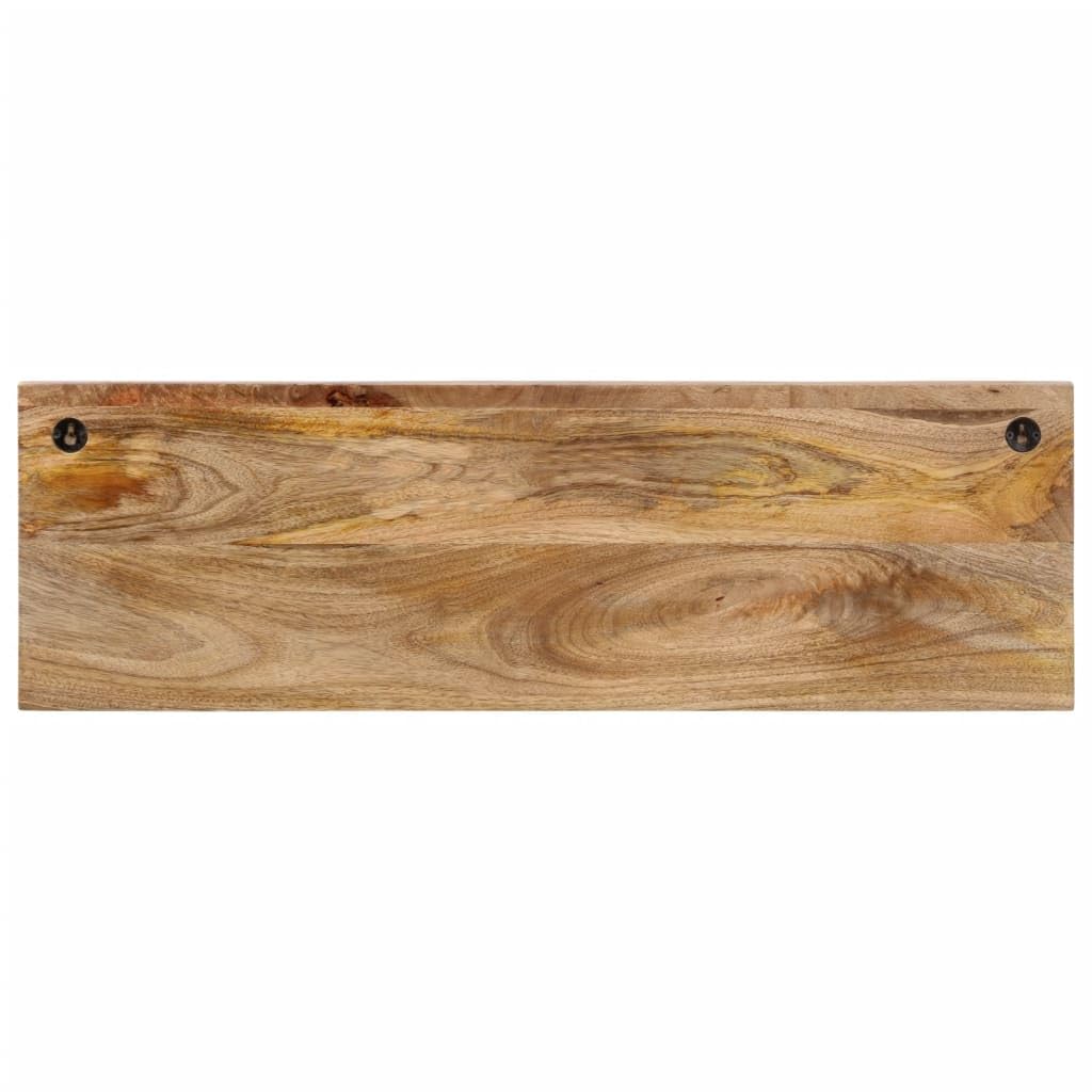 vidaXL Perchero de Pared con 5 Ganchos Madera Maciza de Mango