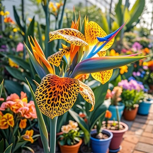 Selten Canna Lilien MehrjäHrige/Farbenfrohe Canna-Rhizom In GroßPackungen Fachgerecht Gepflanzt GartenverschöNerung-1Rhizome-A