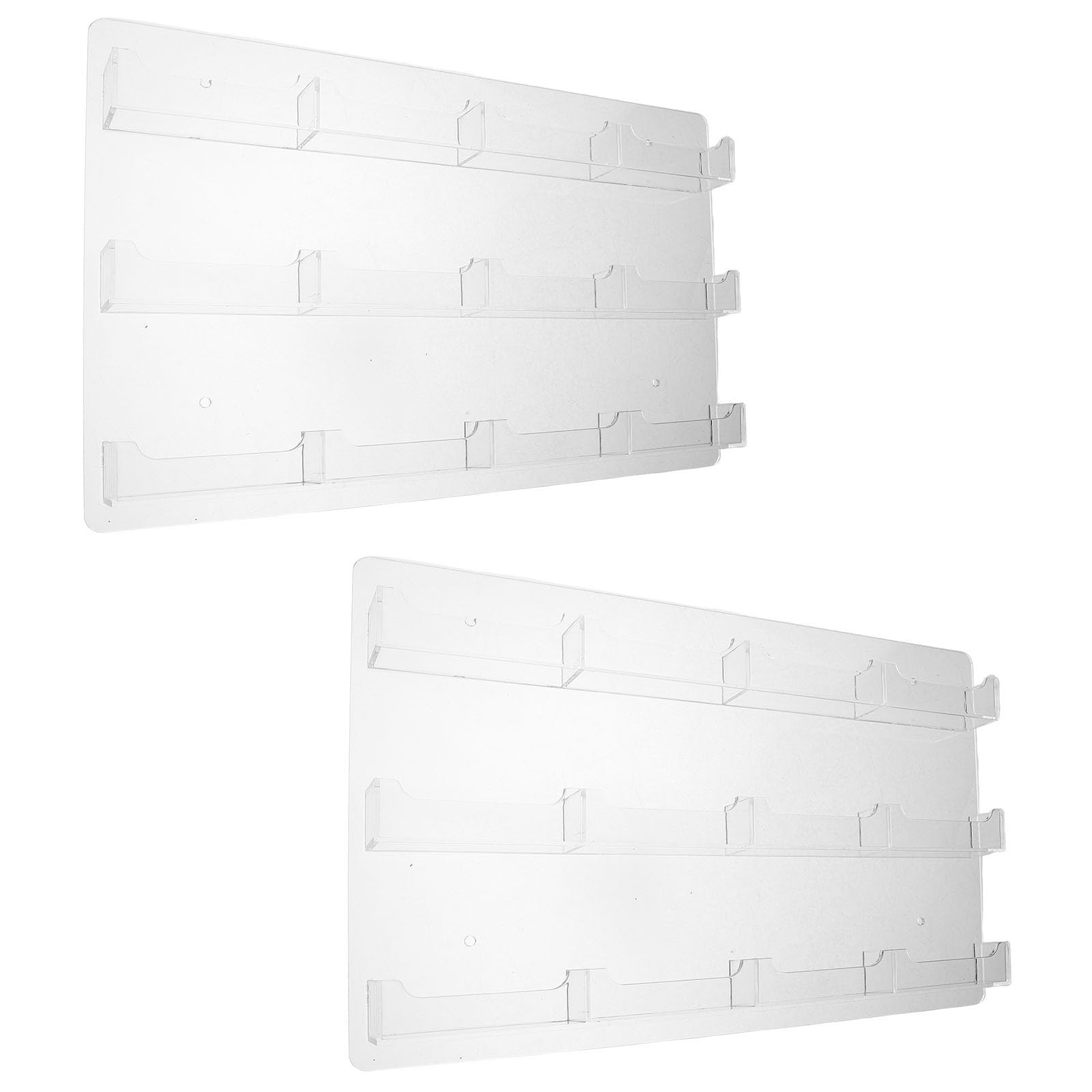 Gatuida 2 Piezas Soporte de Pared para Tarjetas de Visita de Acrílico 12