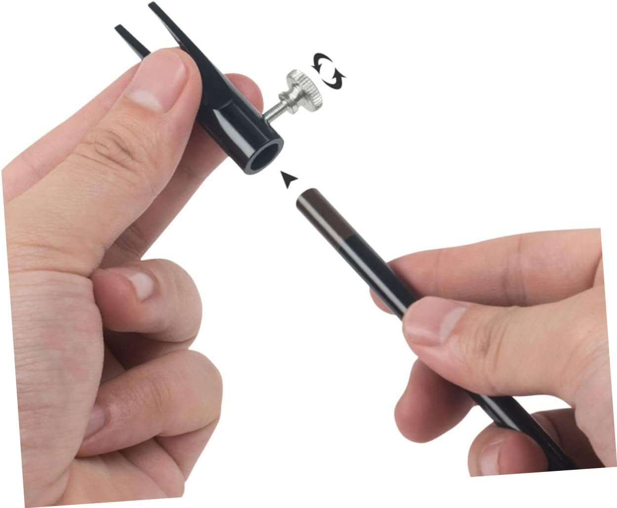 Shape Aluminium Alloy Eyebrow Pencil Sharpener Portable Manual Brow and Makeup Pencil Sharpener for Home School Office Use and Safe Design