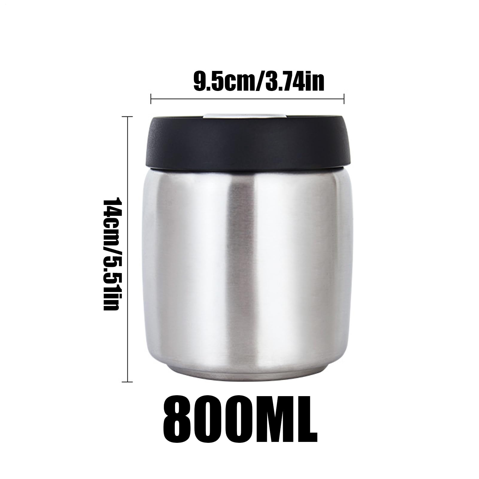 Barattolo per caffè, design a bocca larga, organizer per alimenti da cucina, contenitori ermetici per caffè, per terra, zucchero, tè, prodotti secchi, noci, farina
