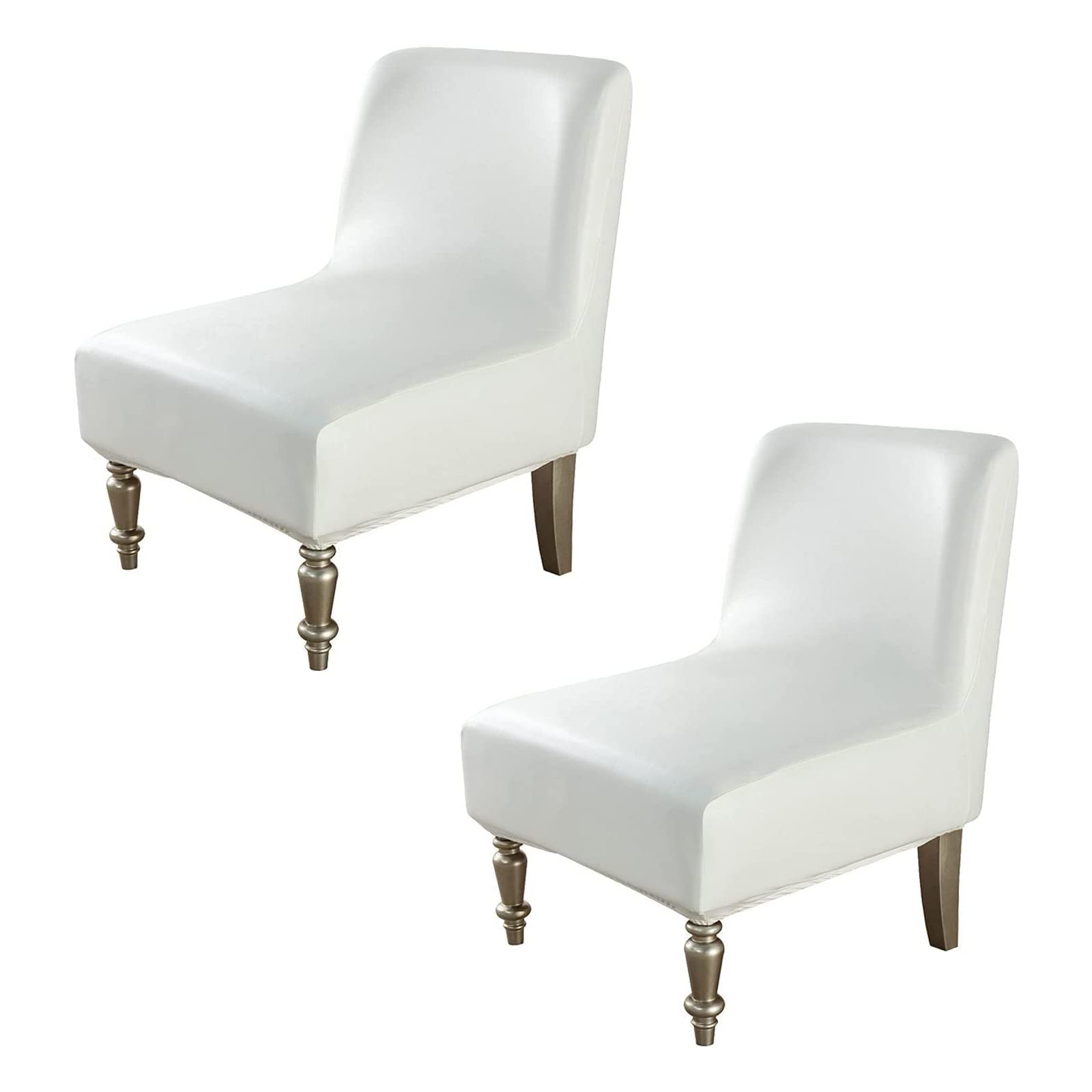 Housses de chaise d'appoint en cuir PU lavables pour protéger des taches et des griffures