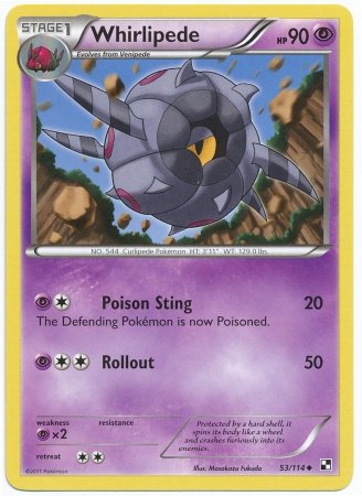 whirlipede pokemon card value Amazon.com: Pokemon - Whirlipede (53)