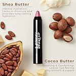 Mommy Makeup Triple Sticks Lipstick, Cream Blush & Treatment All-In-One with Shea & Cocoa Butter - Soft & Creamy Moisturizing Lip Crayon For Lips & Cheeks (Pink Daisy) - Image 2