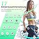 INSMART Personenwaage Digital, Waage Personen mit Bluetooth Körperanalysewaage, Körperfettwaage für BMI, Gewicht, Pulsschlag, Wasser, Protein, Körperfett und Muskelmasse 180 kg/400 lbs