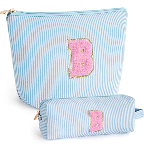 Btffitting Gifts for Teen Girls Women - Birthday Gifts for 10 11 12 13 14 15 16 17 18 Years Old Girl,Makeup Bag Cosmetic Bag,Teacher Gift Trendy Stuff Toiletry Bag - Blue,B