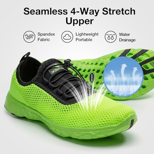 Image of ALEADER Men's Stylish Water Shoes, Quick-Dry Xdrain Water Sneakers, Lightweight & Comfort Footed