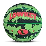 Lowkey Melon Basketball Indoor & Outdoor Größe 7 | Melonen Design Basketball | Anti-Rutsch Beschichtung & Erstklassiger Grip Ball Mit Wassermelonen Design
