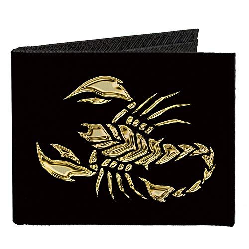 Buckle-Down Men's Standard Canvas Bifold Wallet Scorpion, 4.0