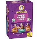 Annie's Organic Snack Cracker Variety Pack, 12ct, 11 oz | Cheddar Bunnies, Bunny Grahams & Cheddar Squares (4 of Each), No Artificial Flavors or Synthetic Colors