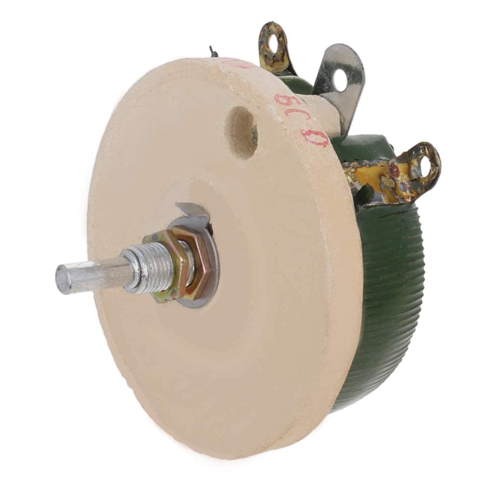 100W 50 Ohm Interruttore reostato Potenziometro a filo avvolto Resistore variabile con manopola 1 PZ