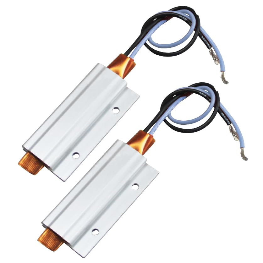 PTC Heating Element 2PCS 110V AC/DC Insulated Constant Temperature Ceramic Circuit Thermostatic Heaters Plate Aluminum Shell Heating Tools for 3D Printer 30W (110V 130C), PTCYIDU