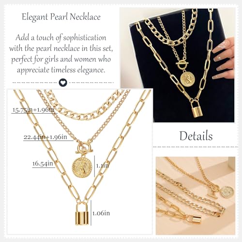 Long tiantian Western Jewelry for Women Layered Necklaces Stack Gold Coin Necklace Cowgirl Accessories Country Outfit Boho Trendy Cowboy Chic4