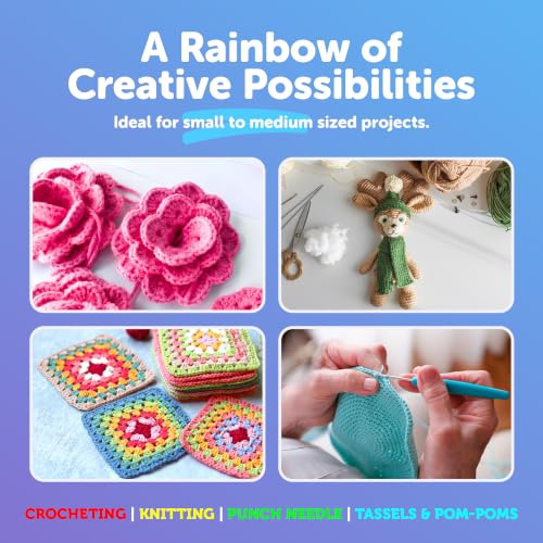 Image of Hygloss Assorted Acrylic Yarn for Crocheting & Hand Knitting - Set of 36