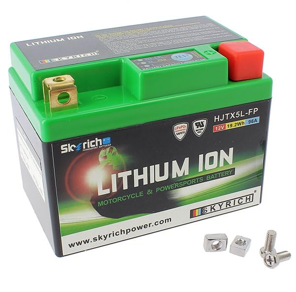 Batteria al litio Skyrich compatibile con KTM, Beta, Gas Gas, Husaberg, Husqvarna, Sherco, HJTX5L-FP