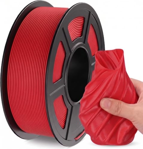 Image of 250G TPU 3D Printer Filament 1.75mm Filajoy3D 3D Printing Filament Dimensional Accuracy + /- 0.02mm for Most FDM 3D Printers,Red
