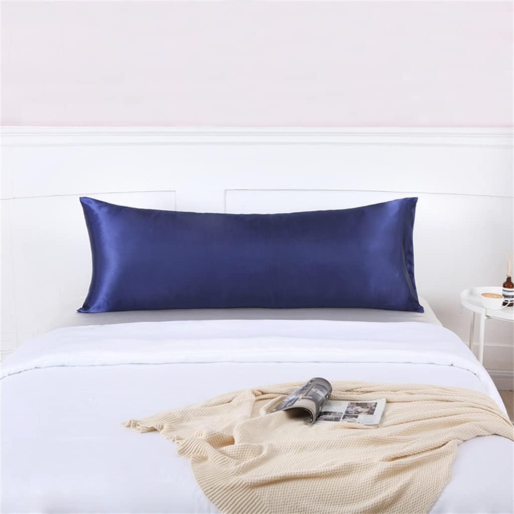 Couple Pillowcase Satin Silk Pillowcase Solid Color Long Couple Wedding Pillowcase