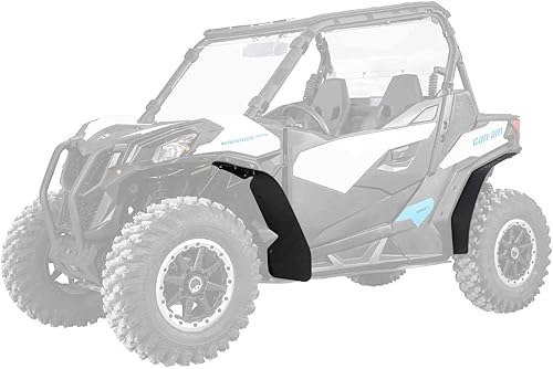 Guardabarros SuperATV para 2018+ Can Am Maverick Trail (ver lista completa de ajustes)  Durabilidad extrema  Protege contra rocas, suciedad, arena y