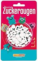 DECOCINO Essbare Zuckeraugen (25g) – Deko-Augen als Zuckerdekor zum Backen für Geburtstags-Torten, Geburtstags-Kuchen, Muffins, Cup-Cakes, Cake-Pops.