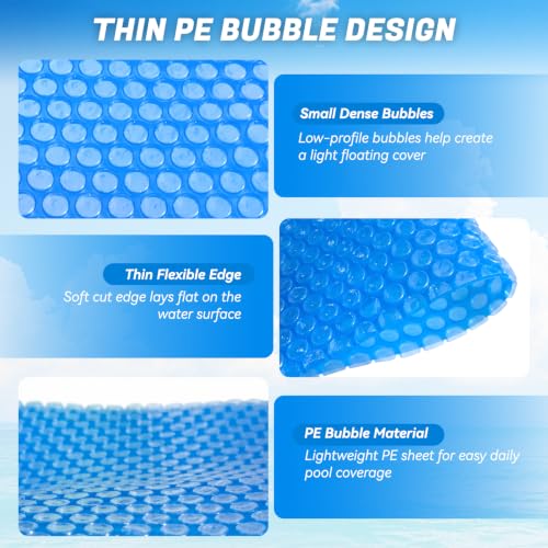 MIYOLU 3 Pack 5 ft Round Solar Pool Cover Discs by MIYOLU - Used condition - Image 4