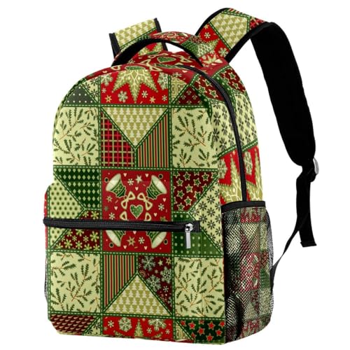 Sac à dos d'école grand volume contre le mal de dos | Sac de voyage décontracté patchwork