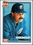 1991 Topps Baseball #81 Cito Gaston Toronto Blue Jays MG Official MLB Trading Card (Stock Photo Shown, Near Mint or Better Condition)