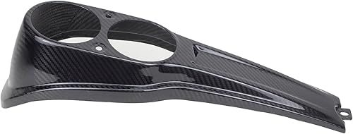Miniatura 5 de POWERJAMES - Cubierta negra para consola de depósito de combustible de 100% fibra de carbono para Harley Davidson 18-22 Low Rider FXLR 2020 2021