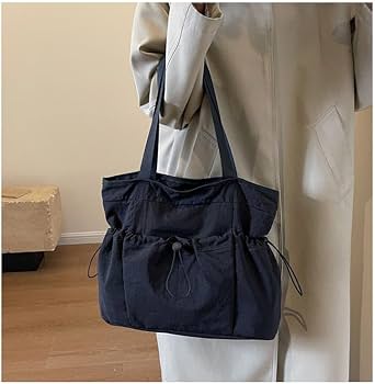 Amazon.co.jp: トートバッグ 多収納ポケット付き ナイロントート