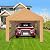10'x20' Heavy Duty Carport Canopy Portable Garage Outdoor Shelter with Roll-up Windows, Sidewalls & Doors, UV Resistant and Waterproof for Car Truck Motorcycle