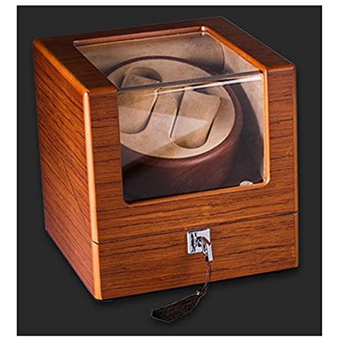 JZWCHQ Cajas De Relojes Campana, Patrón De Corteza, Unidad De Desenrollado Mecánico Automático, Motor Multifunción, Agitador De Reloj Giratorio Eléctrico