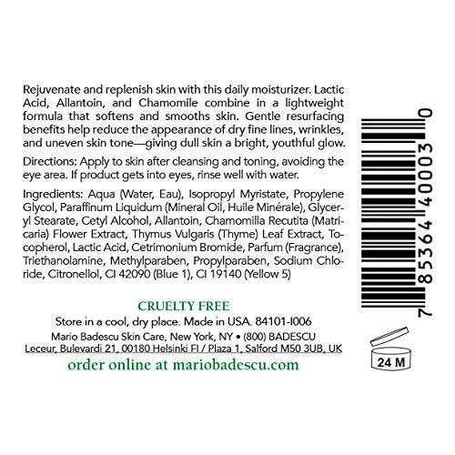 Mario Badescu Buttermilk Face Moisturizer For Women And Men, Ideal Facial Moisturizer For Combination Or Dry Skin, Lactic Acid And Thyme Extract-Infused Moisturizer Face Cream, 2 Fl Oz #TOP3