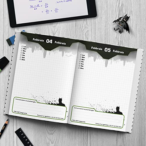 Batman - Diario Scuola Non Datato, 10 mesi