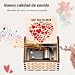 Imagen de Qzakce Cajas Musicales de Madera Manivela Caja de Música Can't Help Falling in Love Retro Music Box Mejor Regalo para Cumpleaños Navidad San Valentín para Pareja Esposa