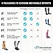 BeVisible Sports Calf Compression Sleeve - Leg Compression Socks For Men and Women | Calf Sleeves for Shin Splints Running Cycling Travel Nursing Maternity Varicose Veins Calf Pain Relief & Recovery