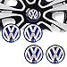 4PCS 65mm 2.56''Auto Car Styling Accessories Emblem Badge Sticker Wheel Hub Caps Centre Cover fit for VW Volkswagen B5 B6 MK4 MK5 MK6 Golf Polo Passat SAGITAR Jetta CC MAGOTAN (blue, 65mm)