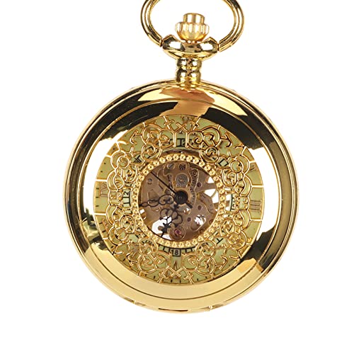 Relógio de Bolso Mecânico, Relógio de Bolso Luminoso Manual, Relógio de Bolso Vintage Steampunk Esqu