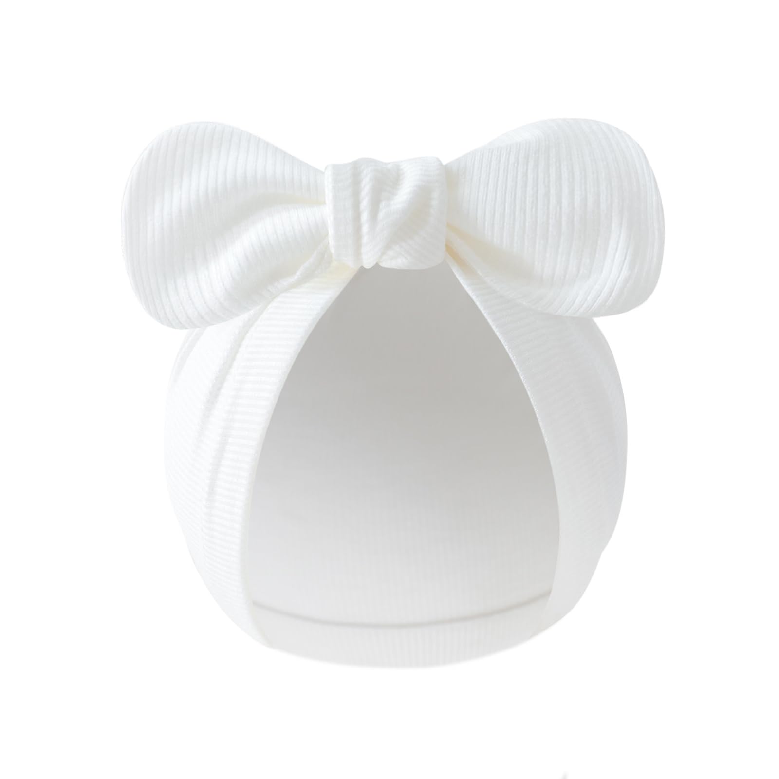 Xjdzineq Baby Bonnet Hat Cotton Newborns Bowknot Fetal Caps Color Headwear for 0 to 3 Months Unisex Infant Bowknot