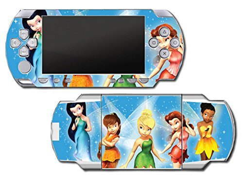 Tinkerbell Tinker Bell Fairy Queen Princess Video Game Vinyl Decal Skin Sticker Cover for Sony PSP Playstation Portable Original Fat 1000 Series System