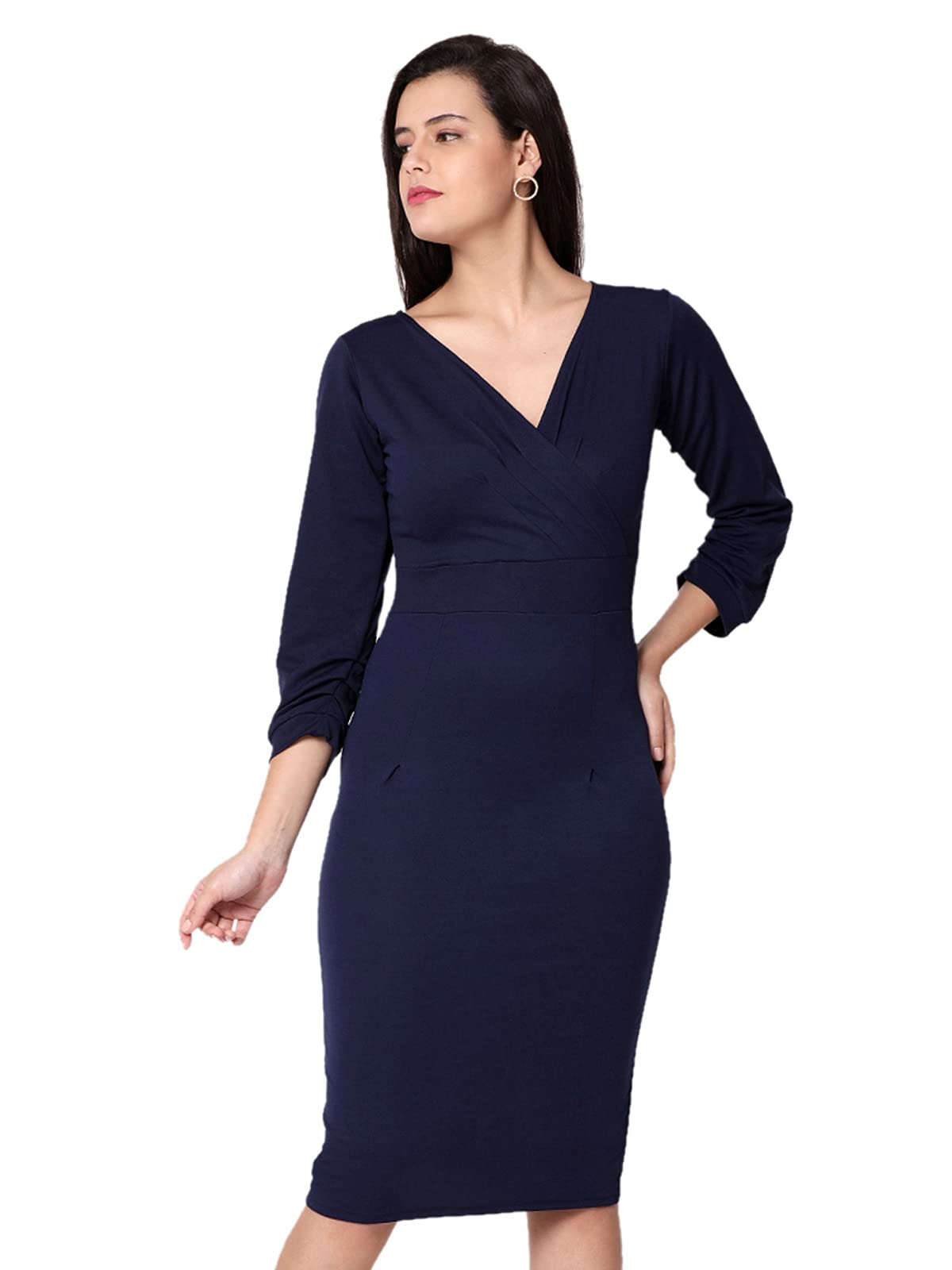 Selvia Women's Polyester Blend Bodycon Mini Dress