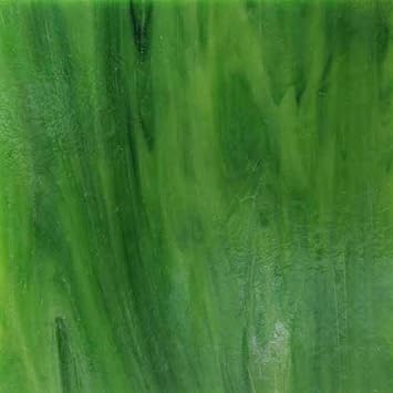 Wissmach Stained Glass Sheet Dark Green Dense Opal
