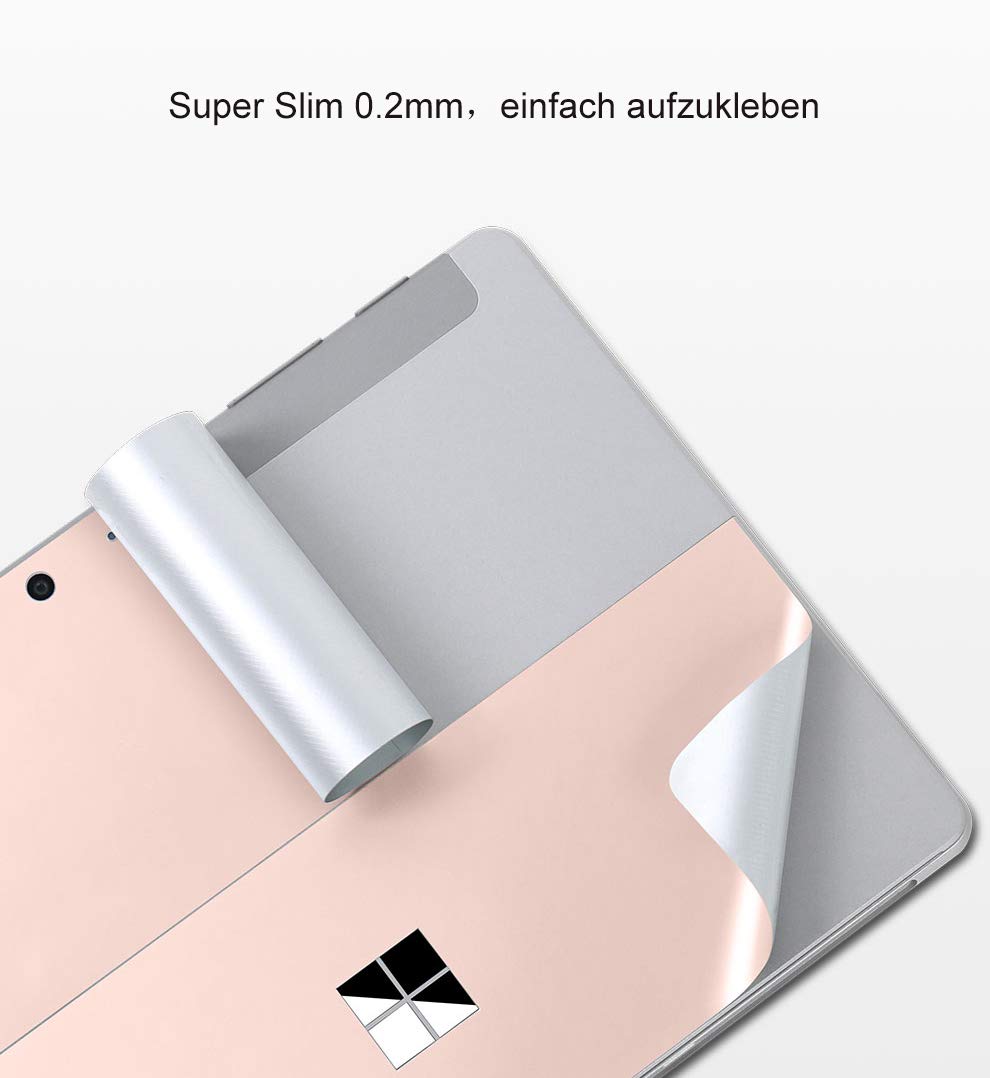 Adesivo Skin per Surface Go 3, Sticker Vinile Cover (Nero)