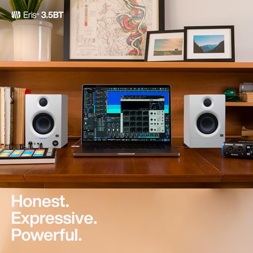 Image of PreSonus Eris 3.5-inch Media Reference Monitors with Bluetooth connectivity (White)