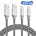 Produktbild Marchpower iPhone Ladekabel 2M Nylon 2Pack [MFi Zertifiziert] Lightning Kabel für iPhone 11/11 pro/X/XS/XS MAX/XR, iPhone 8/8 Plus,iPhone 7/7 Plus, iPhone 6/6S/6S Plus,iPhone SE 5S/5C/5 iPad(schwarz)